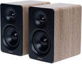 Edifier M60 Multimedia Speaker Bluetooth 5.3, 66W RMS, Hi-Res Audio & Hi-Res Wireless Audio, LDAC,3' Mid Bass & 1' Tweeter, USB-C & Aux Inputs, Compact Desktop Speaker – Classic Oak