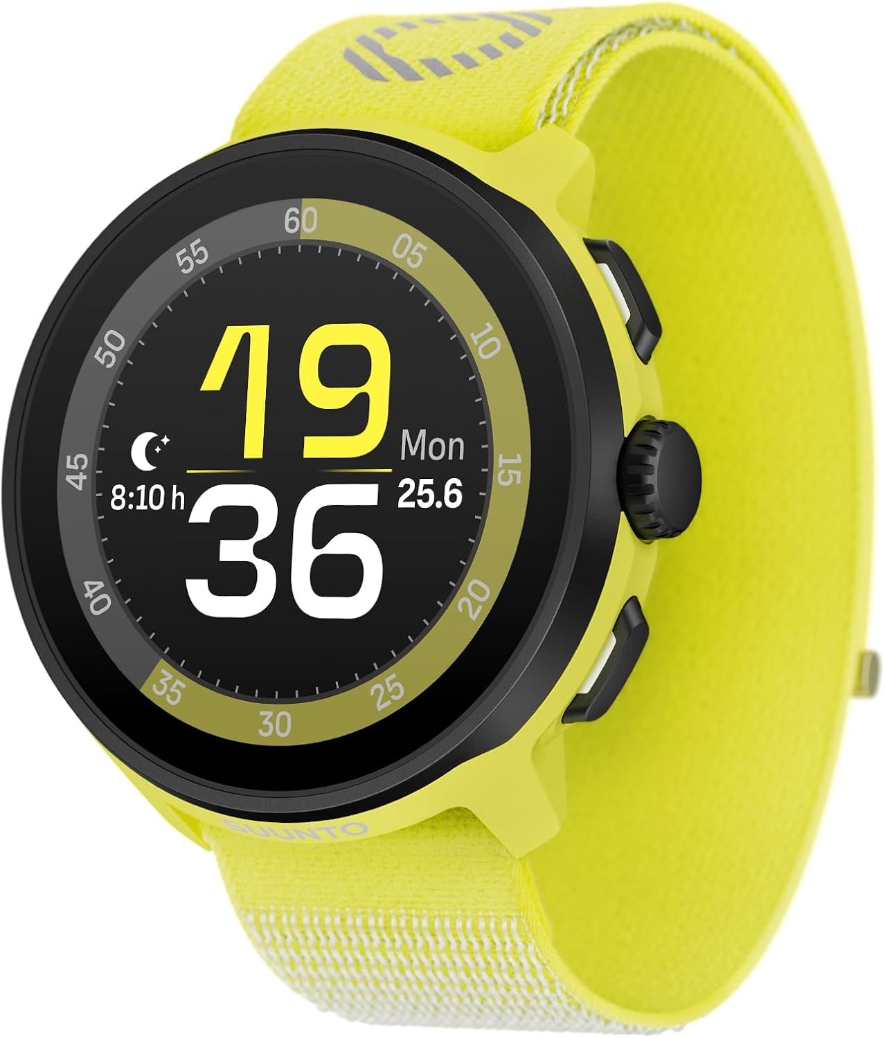 SUUNTO Run Sports Watch, 1.32' AMOLED Touchscreen w/Crown Button, 12D Battery Life, Dualband Accurate GPS, Running Wrist Heart-Rate & Sleep Health Tracking, 35g Lightweight & 4GB Offline Music, Lime