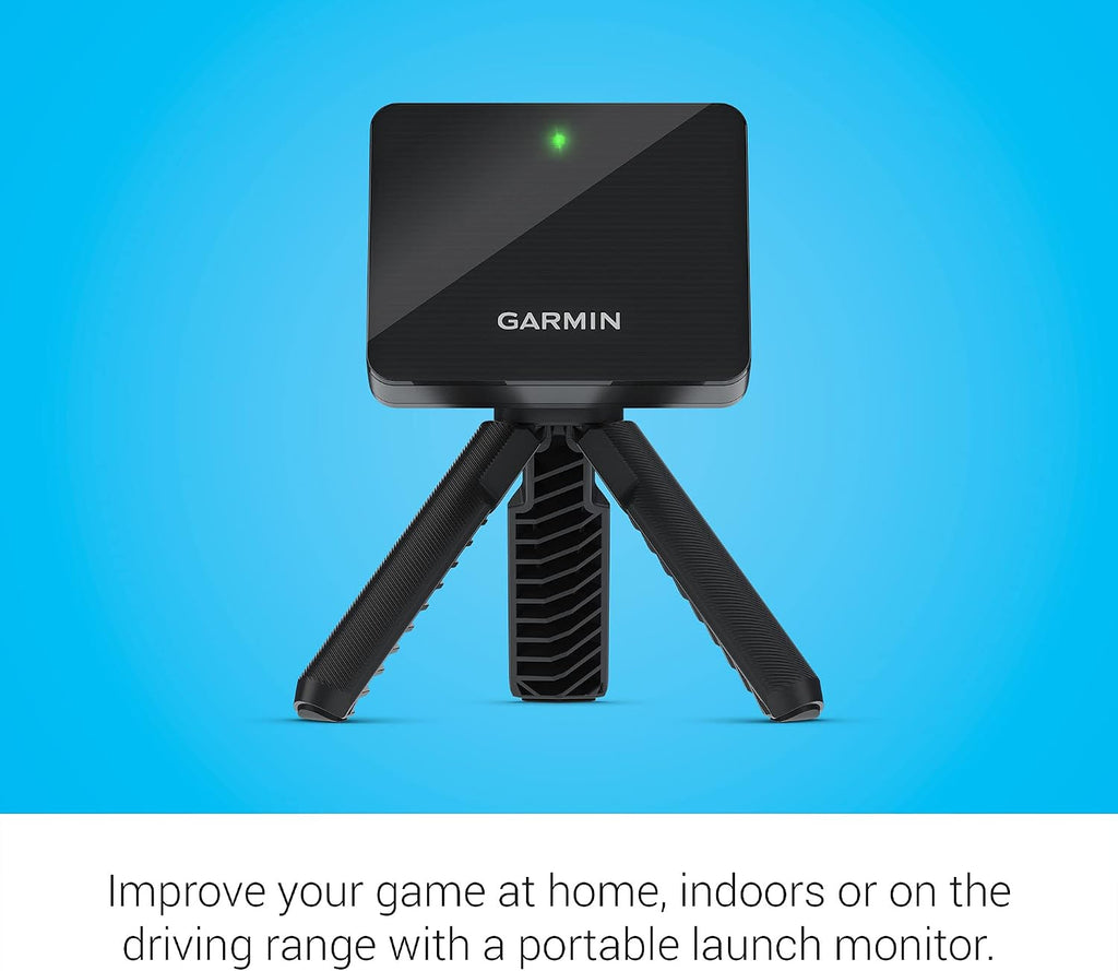 Garmin 010-02356-00 Approach R10, Portable Golf Launch Monitor, Take Your Game Home, Indoors or to the Driving Range, Up 10 Hours Battery Life, Black, (14'x20'x10') (Renewed)