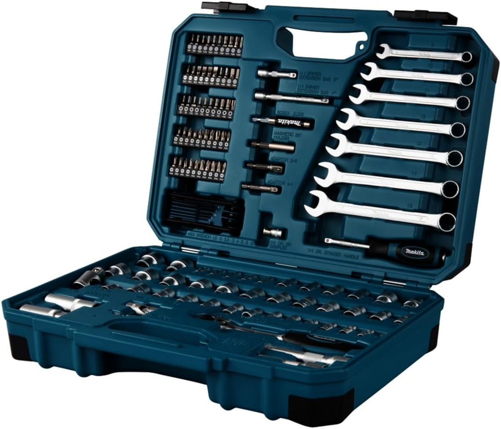 Makita E-06616 120 Piece Maintenance Set Blue/Black