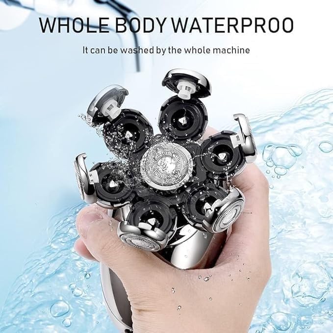 Electric Razor for Men's, 5 in 1 Electric Shaver for Men 7D Floating Cutter Head USB Rechargeable Rotary Shaver Smart Multifunctional Grooming Kit