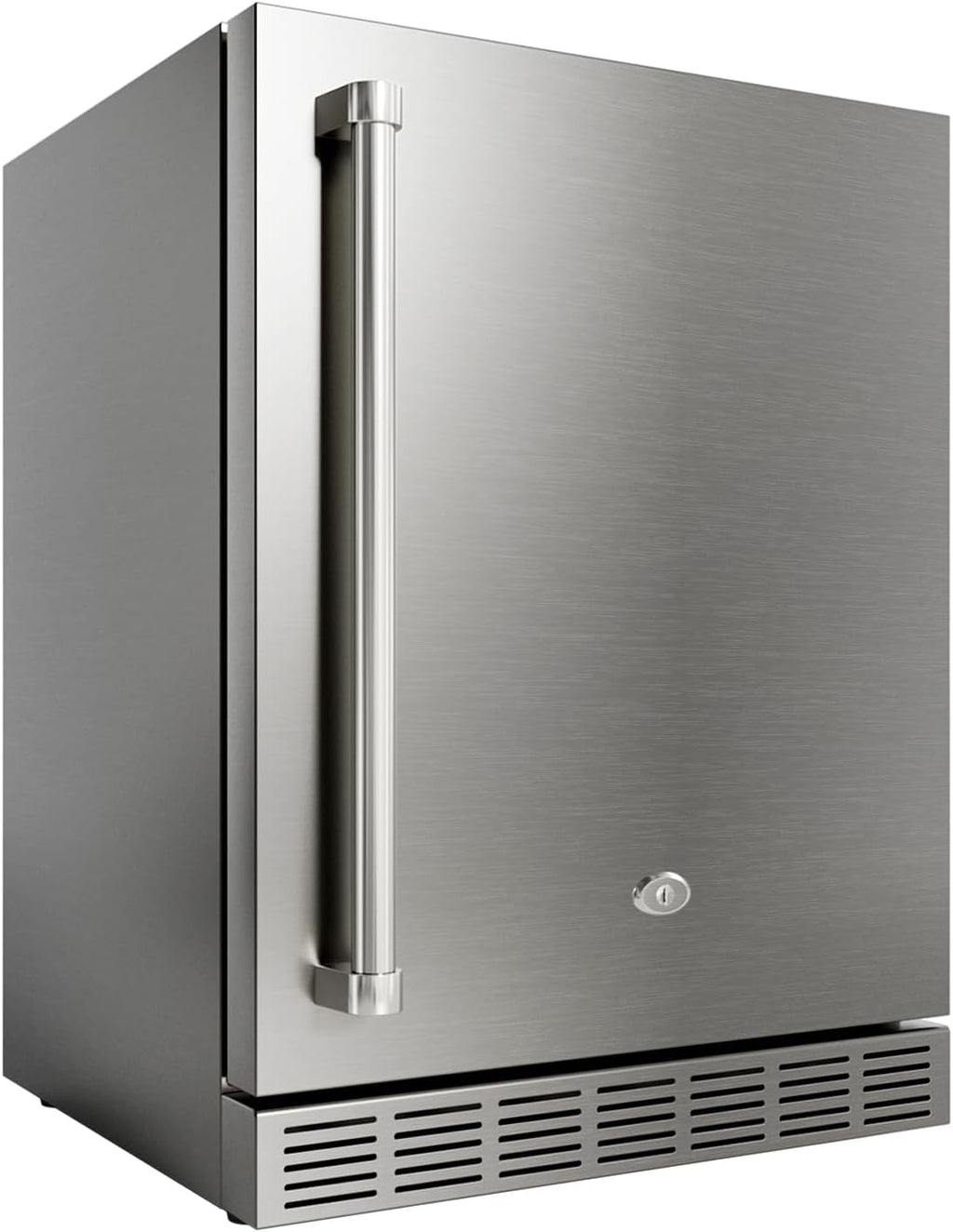 21 Inch Outdoor Refrigerator, Weather Proof Stainless Steel Beverage Beer Cooler Under Counter Fridge, Indoor/Outdoor Refrigerator with 3 Shelves for Patio Kitchen and Commercial Use