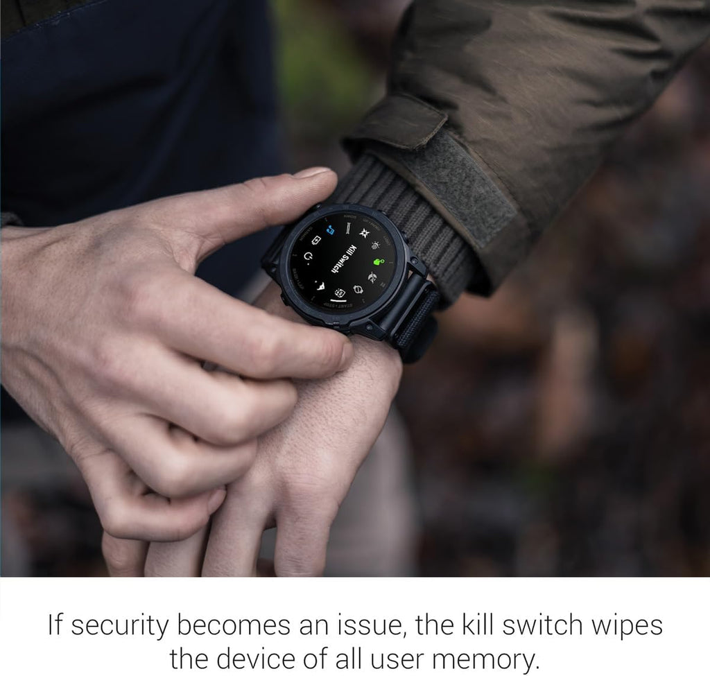 Garmin tactix 7 AMOLED Edition Tactical Military GPS Smartwatch | Touchscreen, Stealth Mode, Flashlight, Multicontinent Mapping, Weather, Health Metrics, with Signature Series Power Bundle