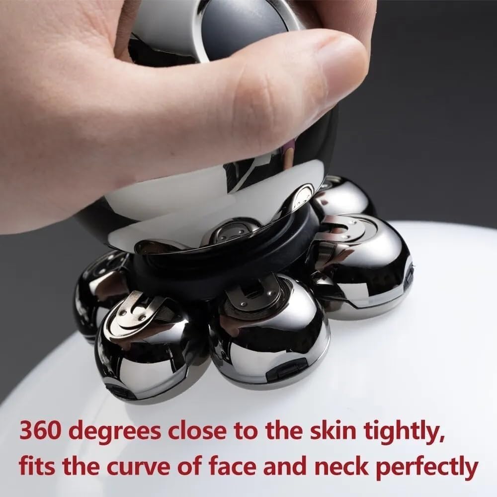 Electric Razor for Men, Electric Shaver 7D Floating Cutter Head Base Charging Portable Men Beard Trimmer Clipper Skull Shaver Waterproof Shaving