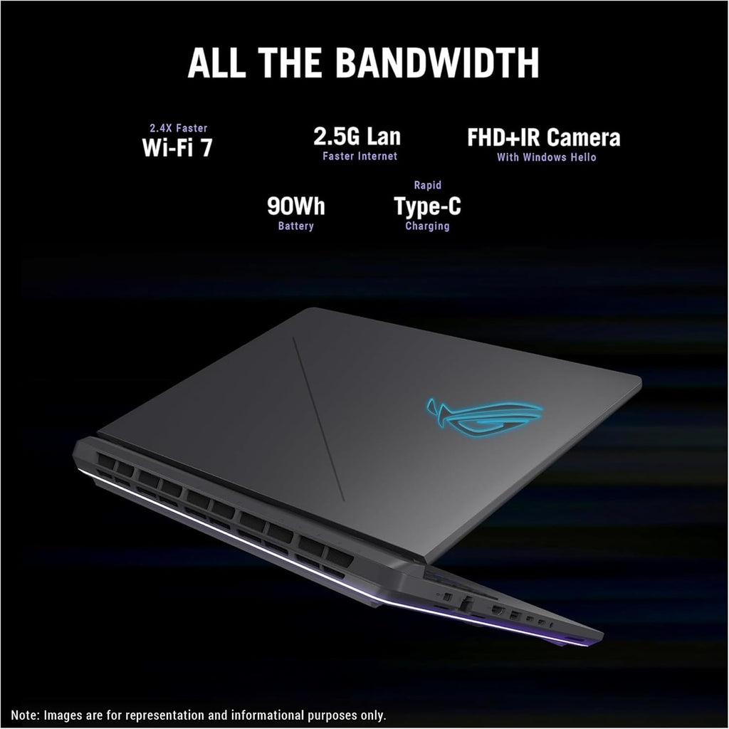 ASUS ROG Strix G16 Gaming Laptop, Intel i7-14650HX, 64 GB DDR5 RAM, 2 TB PCIe SSD, 16' FHD+ (1920x1200) Display, Nvidia G-Force RTX 5060, 4-Zone RGB Keyboard, W11 Pro, Eclipse Gray