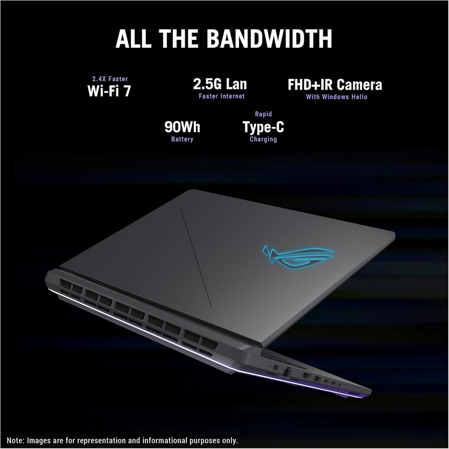 ASUS ROG Strix G16 Gaming Laptop, Intel i7-14650HX, 64 GB DDR5 RAM, 2 TB PCIe SSD, 16' FHD+ (1920x1200) Display, Nvidia G-Force RTX 5060, 4-Zone RGB Keyboard, W11 Pro, Eclipse Gray