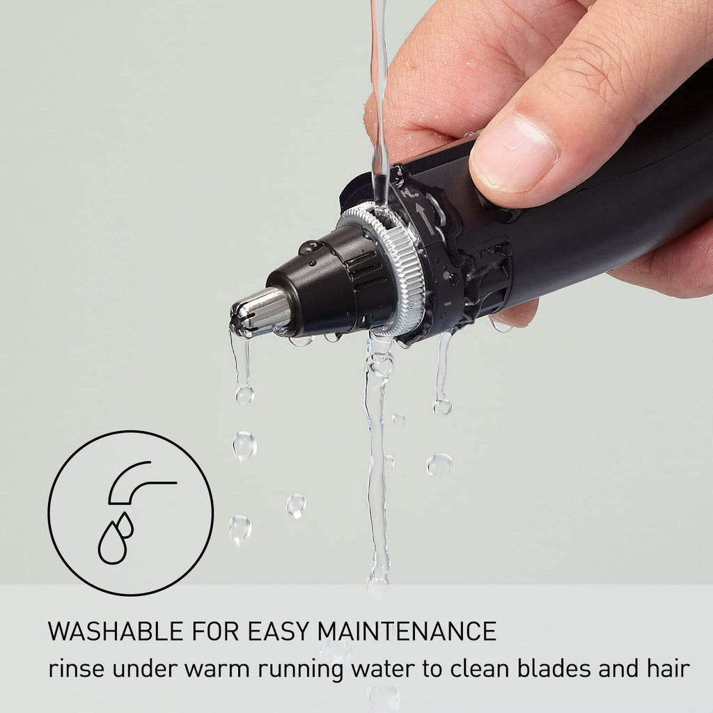 Panasonic Grooming Kit for Body and Face, ER-GK80-S + ER-GN70-K Bundle, Wet/Dry Electric Body Hair Trimmer Plus Ear and Nose Hair Trimmer with Vacuum Cleaning System