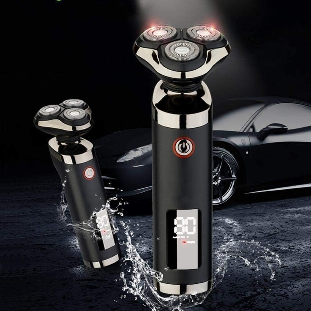 Men's Electric Shaver - Rechargeable 3D Shaver Razor for Men with Nose Hair Trimmer Wet and Dry, Fast Charging Electric Shaver Full Body Cleaning Intelligent LED Digital Display Shaver