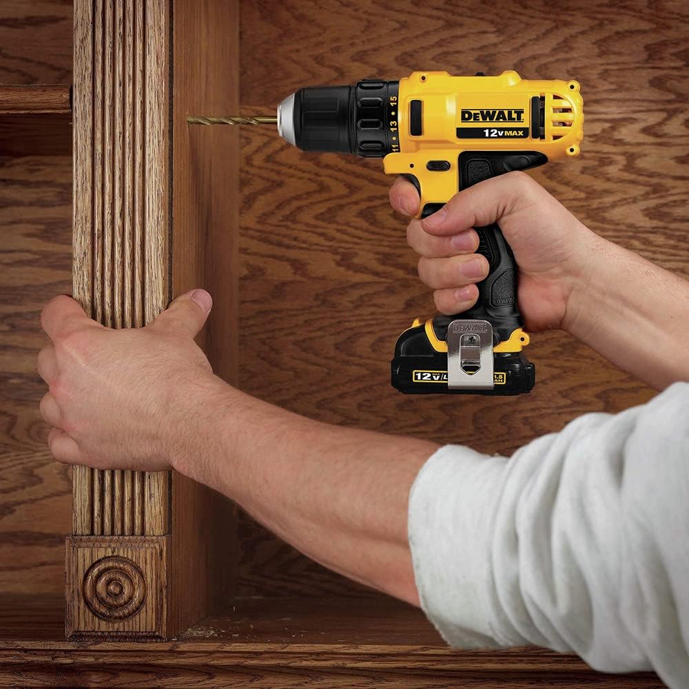 DEWALT 12V MAX Impact Driver and Drill Combo Kit with Battery and Charger Included (DCK211S2)