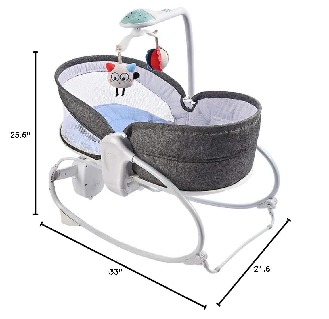 3-in-1 Baby Bouncers, Can sit and Lie Down, Brilliant Bouncer,Rocking Bouncer, Soothing Vibration, 3rd Gear Adjustment, Suitable for Babies Boys/Babies Girls/Newborns Baby