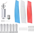 3000W Wind Turbine Generator Kit,12V Portable Vertical Helix Wind Power Turbine Generator Kit 3 Blade Winds With Controllers For Marine RV Home Industrial Energy