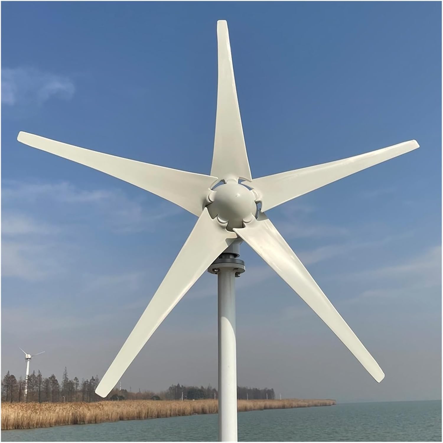 Wind Turbine Generator, The Horizontal Axis 3000W 3/5 s Windmill 12V 24V 48V Wind Power Small Wind Turbine Generator MPPT Controller For Home Use for Marine, RV, Home(Wind turbine only,24V)