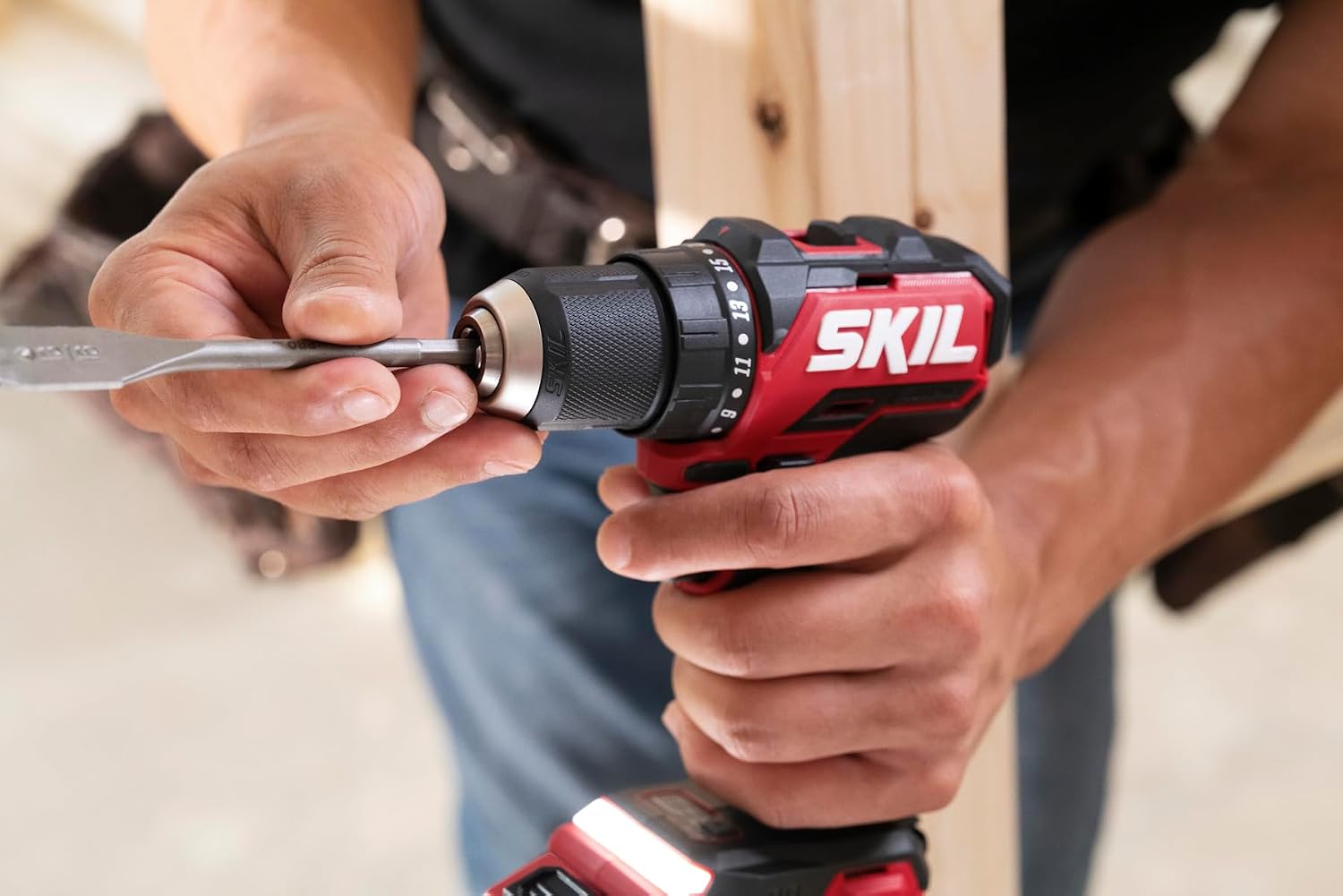 SKIL PWR CORE 20 Brushless 20V 1/2-Inch Compact Drill Driver Kit, Includes 2.0Ah USB-C Battery and 45W USB-C PD Charger - DL6293B-1C