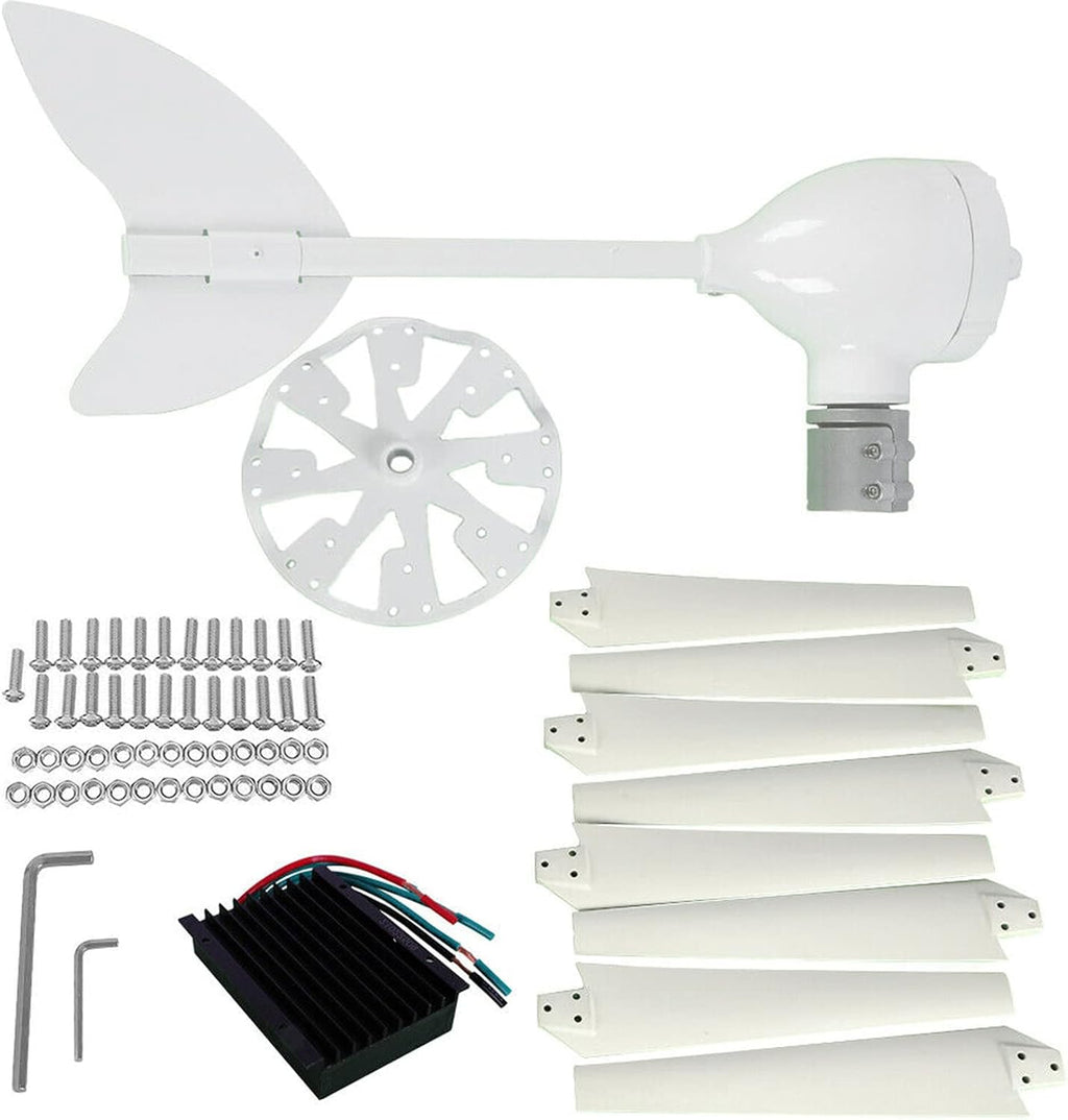 3000W Horizontal Wind Turbine Generator, Wind Turbine Work with Solar Panel Solar Wind Power