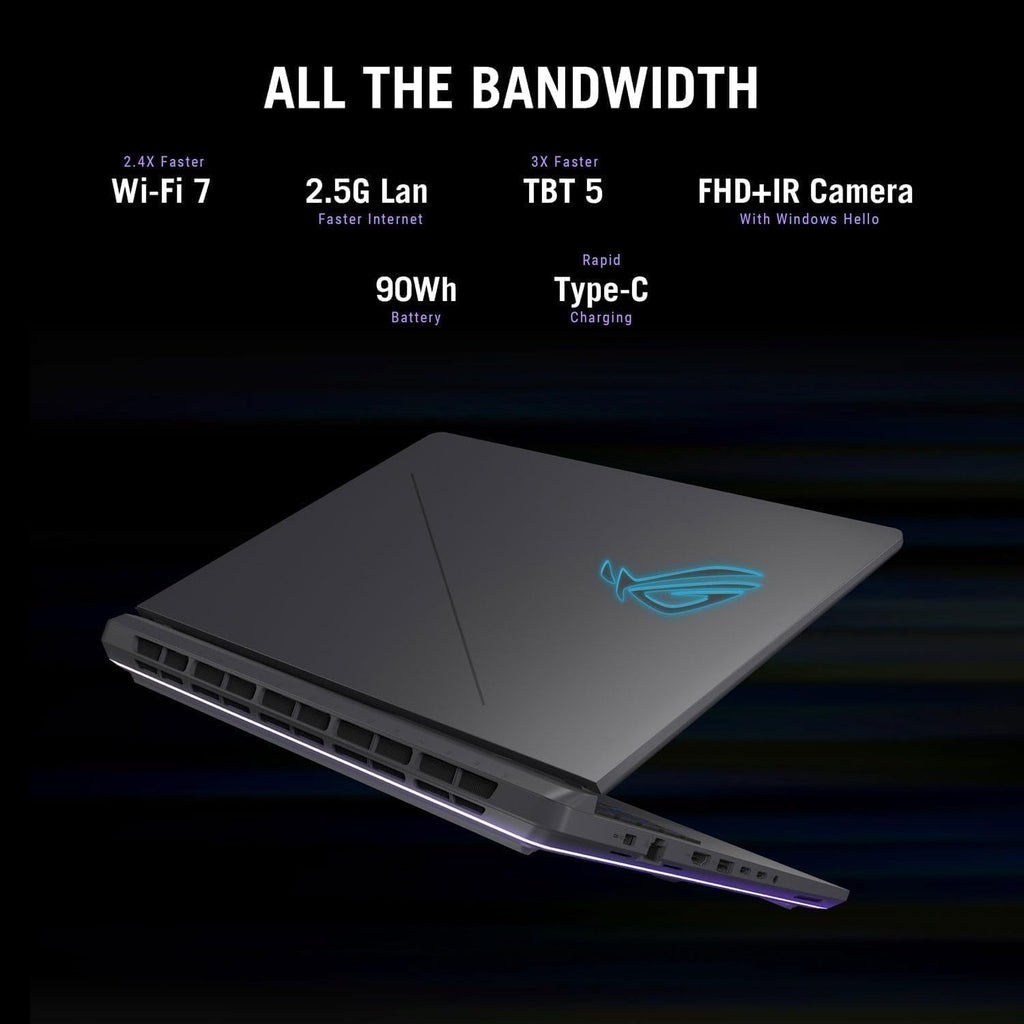 ASUS ROG Strix G18 Gaming Laptop 2025, 18' Nebula 240Hz 3ms 2.5K Display, NVIDIA RTX 5080 16GB GDDR7, Intel Ultra 9 275HX(Up to 5.4GHz), 32 GB DDR5, 2 TB SSD, Wi-Fi 7, Windows 11 Pro, Accessory Kit
