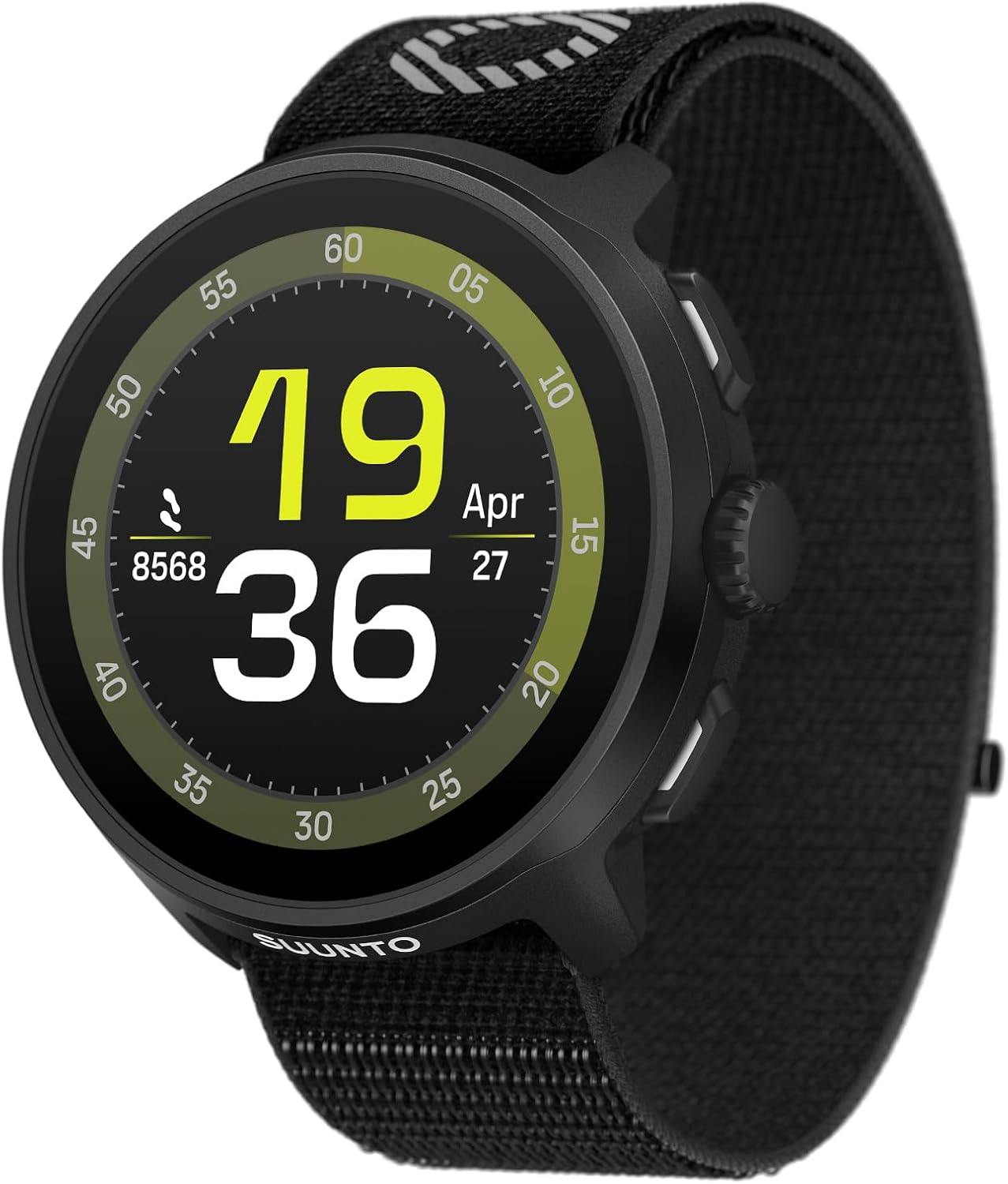 SUUNTO Run Sports Watch, 1.32' AMOLED Touchscreen w/Crown Button, 12D Battery Life, Dualband Accurate GPS, Wrist Heart-Rate & Sleep Health Tracking, 35g Lightweight & 4GB Offline Music, All Black
