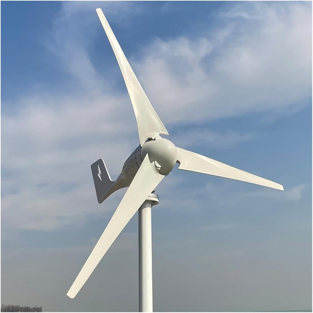 Wind Turbine Generator, The Horizontal Axis 3000W 3/5 s Windmill 12V 24V 48V Wind Power Small Wind Turbine Generator MPPT Controller For Home Use for Marine, RV, Home(Wind turbine only,12V)