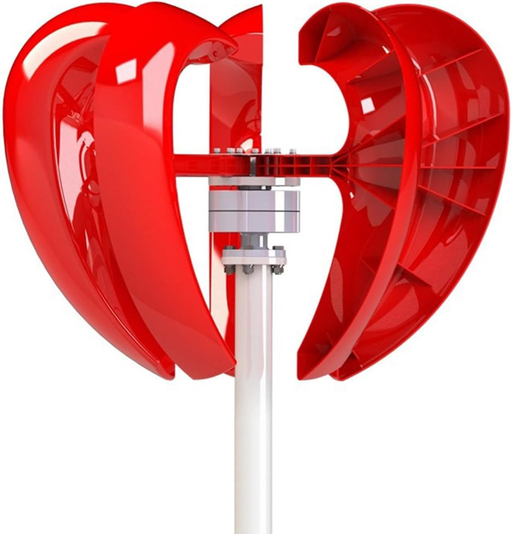 600W/800W/1000W/1200W Wind Turbine Generator Kit 12V/24V Vertical Axis Wind Turbine Generator with Controller Wind-Solar Hybrid Street Light Household Permanent Magnet Generator(800W,12V)