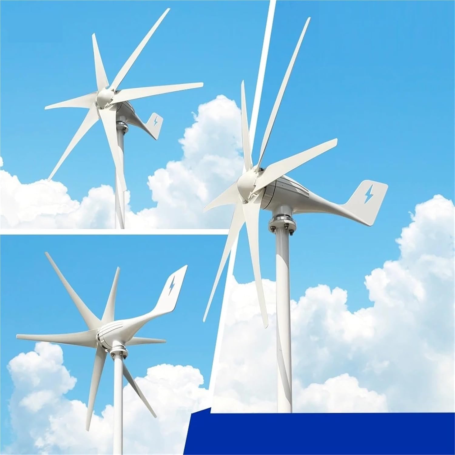 Wind Generator, 3000W 12V Wind Generator with Mppt Charging Controller for Home Use,Wind Turbines