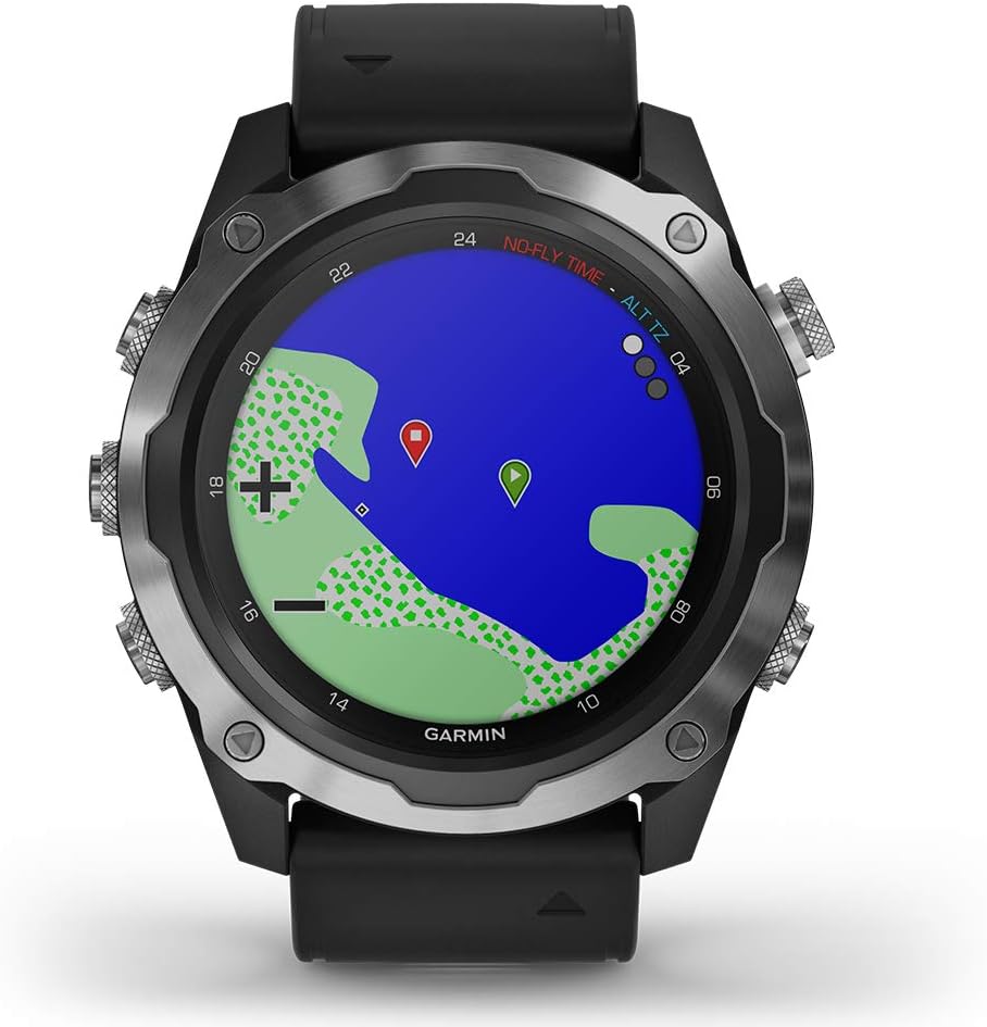 PlayBetter Garmin Descent Mk2 (Stainless Steel/Black) Dive Computer Watch Bundle - Air Integration, Multisport Training Features - Includes Waterproof Dry Bag Set