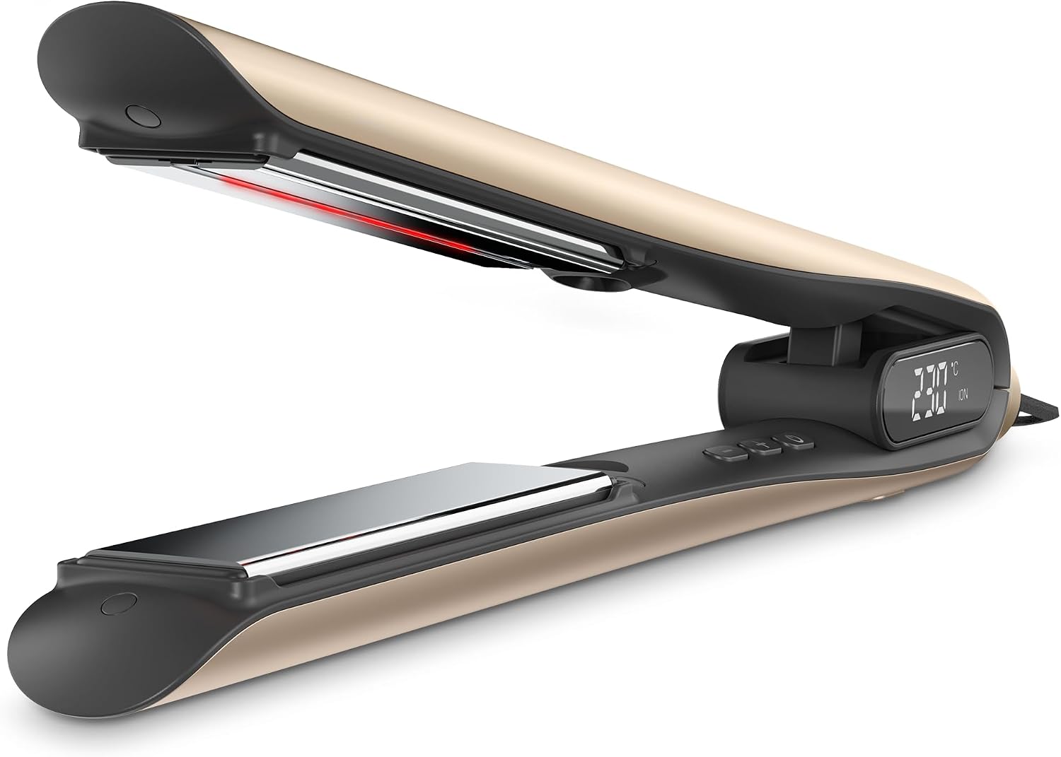 Silk'n SilkyStraight Hair Straightener & Curler 2 in 1, Professional 1' Titanium Flat Iron with Infrared & Ionic Tech, Floating Plates, 12 Settings 240–450°F, 15-Sec Heat-Up, Dual Voltage