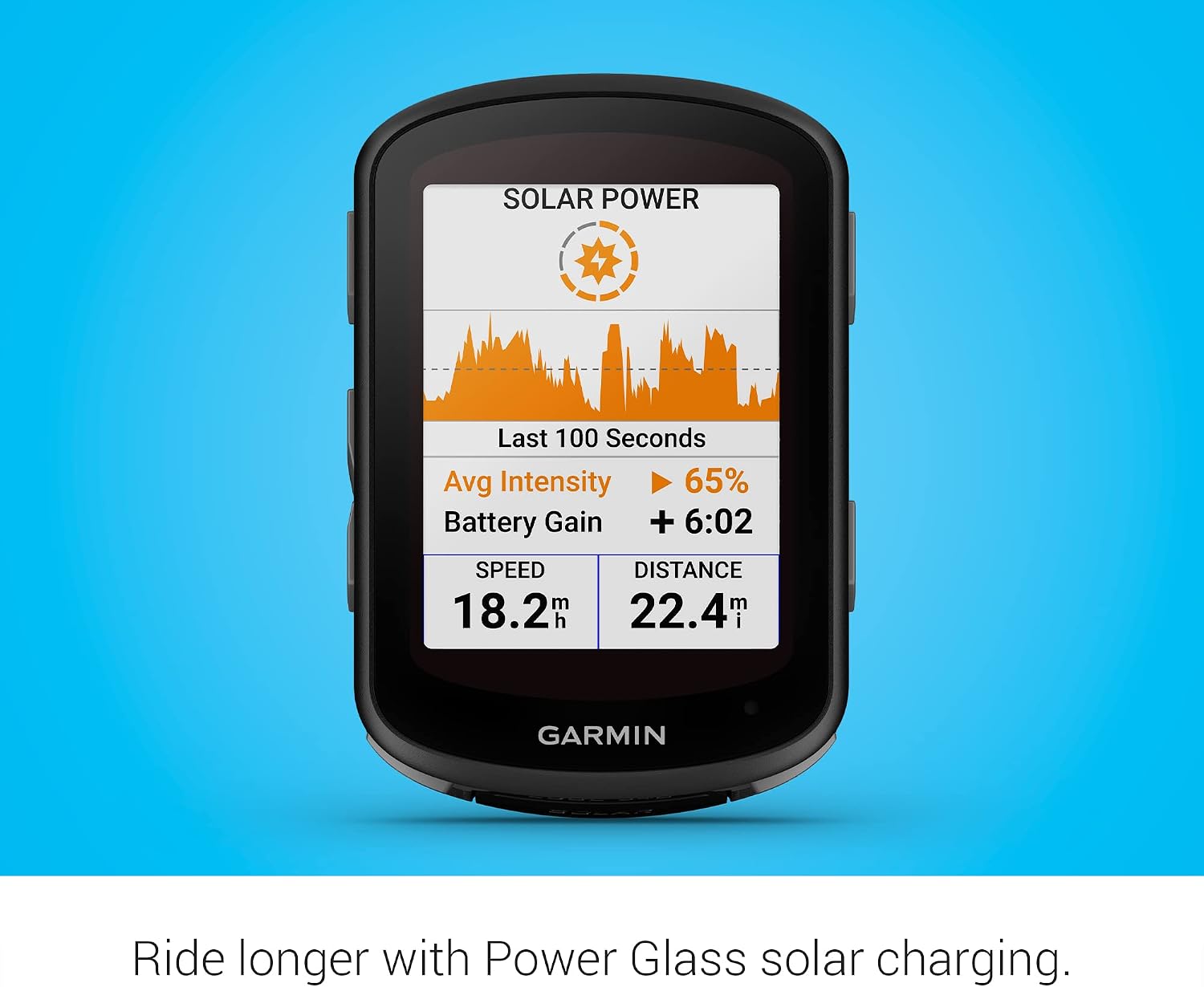Garmin Edge 540 Solar, Solar-Charging GPS Cycling Computer with Button Controls, Targeted Adaptive Coaching, Advanced Navigation and More