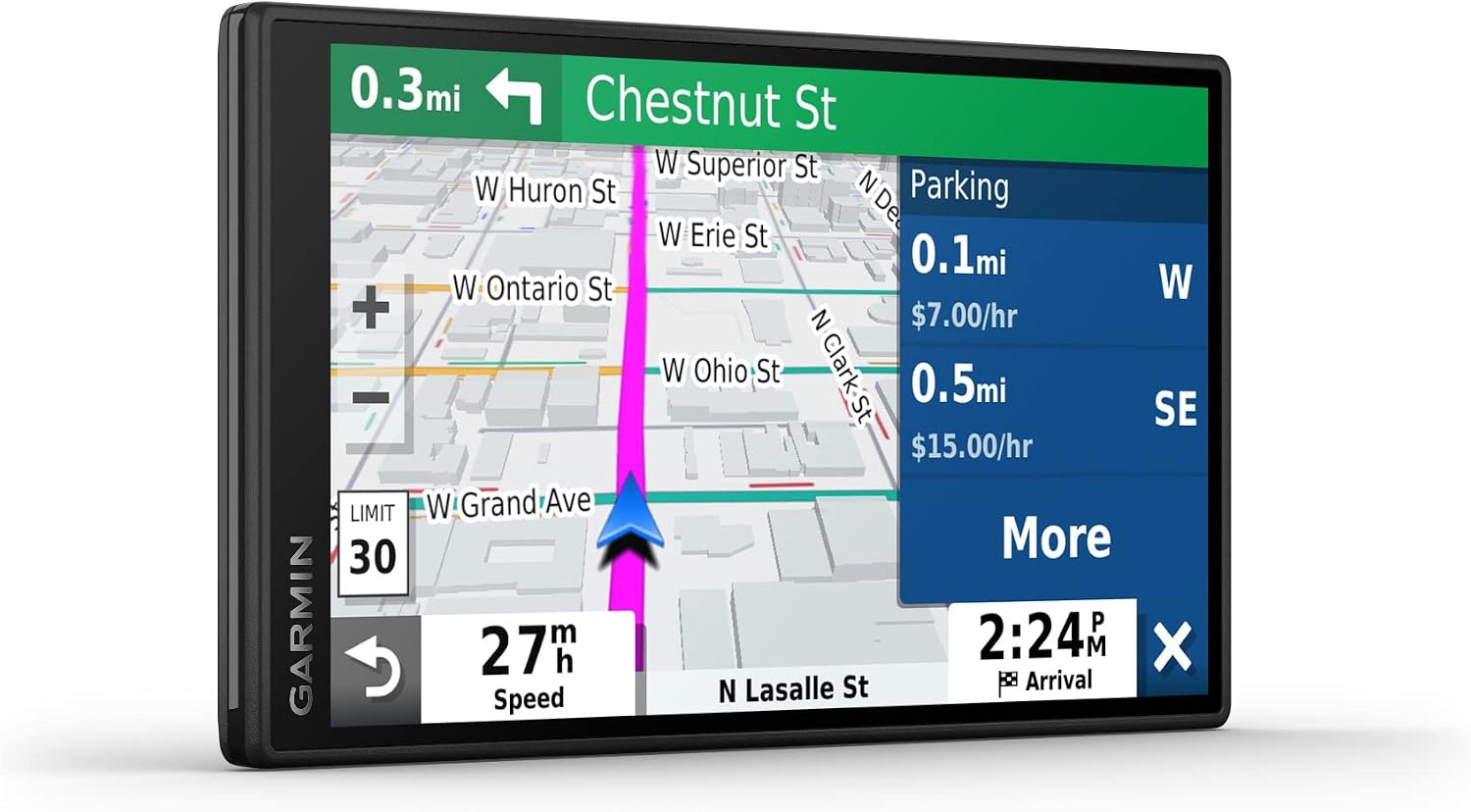 Garmin DriveSmart 55 and Traffic, GPS Navigator, 5.5' Display, Simple On-Screen Menus, Easy-to-See Maps