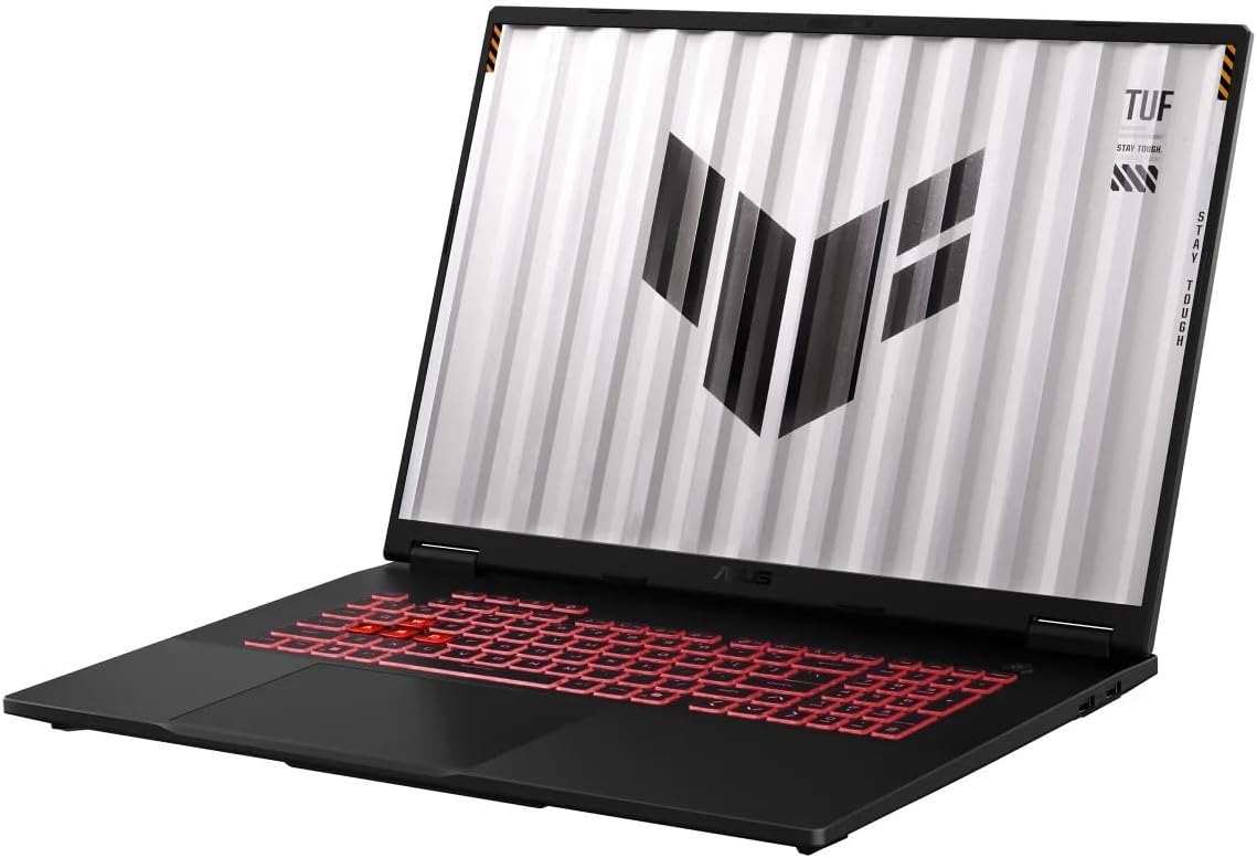 ASUS 2025 TUF Gaming A18 18' WUXGA 144Hz IPS Laptop 8-Core AMD Ryzen 7 260 NVIDIA GeForce RTX 5060 32GB DDR5 2TB NVMe SSD WiFi AX RJ-45 BT Webcam HDMI2.1 RGB Backlit KB Windows 11 Home w/RE USB