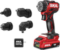 SKIL PWR CORE 20 Brushless 20V Compact Multi-Head Drill Driver Kit, Includes 2.0 Ah USB-C Battery & PD Charger - QD6293B-10