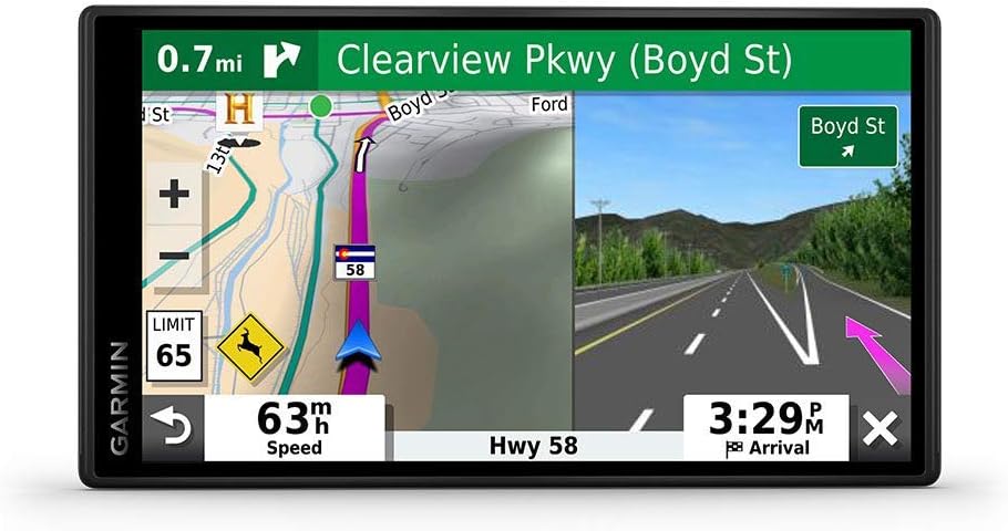 Garmin DriveSmart 55 & Traffic: GPS Navigator with a 5.5' Display, Hands-Free Calling, Included Traffic alerts and Information to enrich Road Trips (Renewed)
