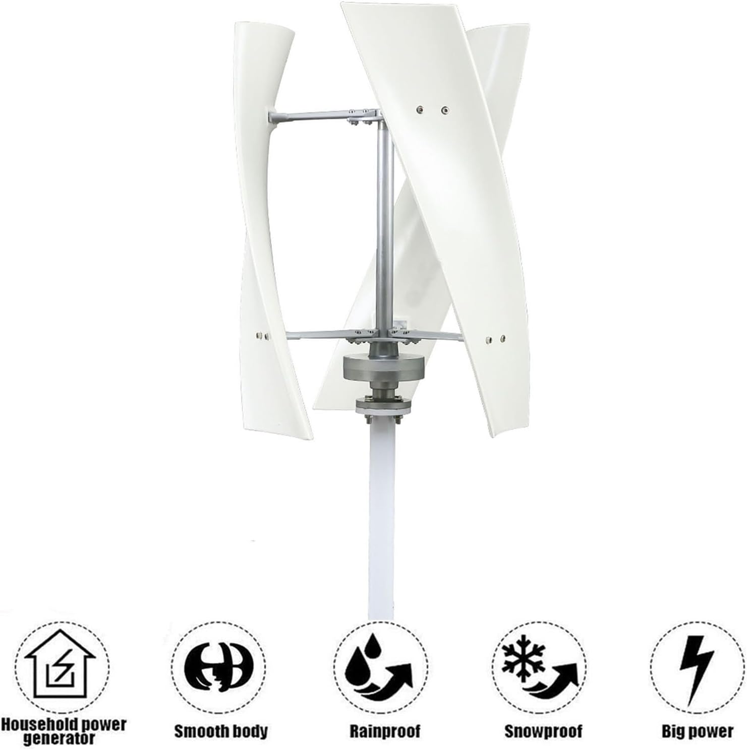 3000W Portable Wind Turbine Generator,12V 24V 48V 220V Windmill Energy Power Generator Kit with Controller for Home,Business,Street Lighting
