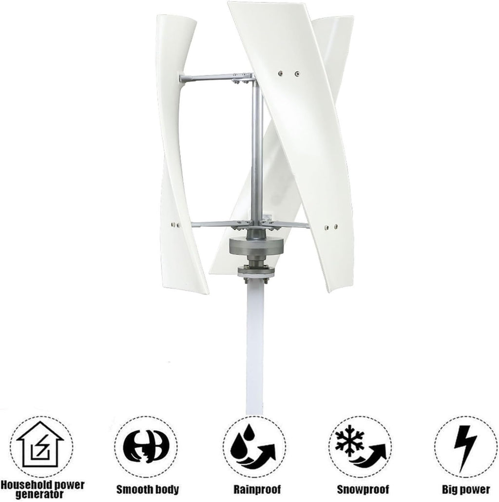 3000W Portable Wind Turbine Generator,12V 24V 48V 220V Windmill Energy Power Generator Kit with Controller for Home,Business,Street Lighting
