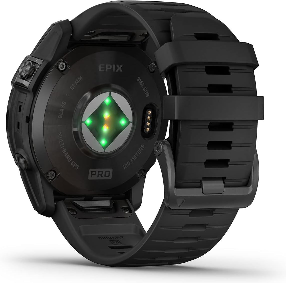 PlayBetter Garmin epix Pro (Gen 2) (Slate Gray/Black, 51mm) GPS Outdoor Watch Gift Box Bundle - AMOLED Display & Built-in Flashlight - includes Screen Protectors, Wall Adapter & Case