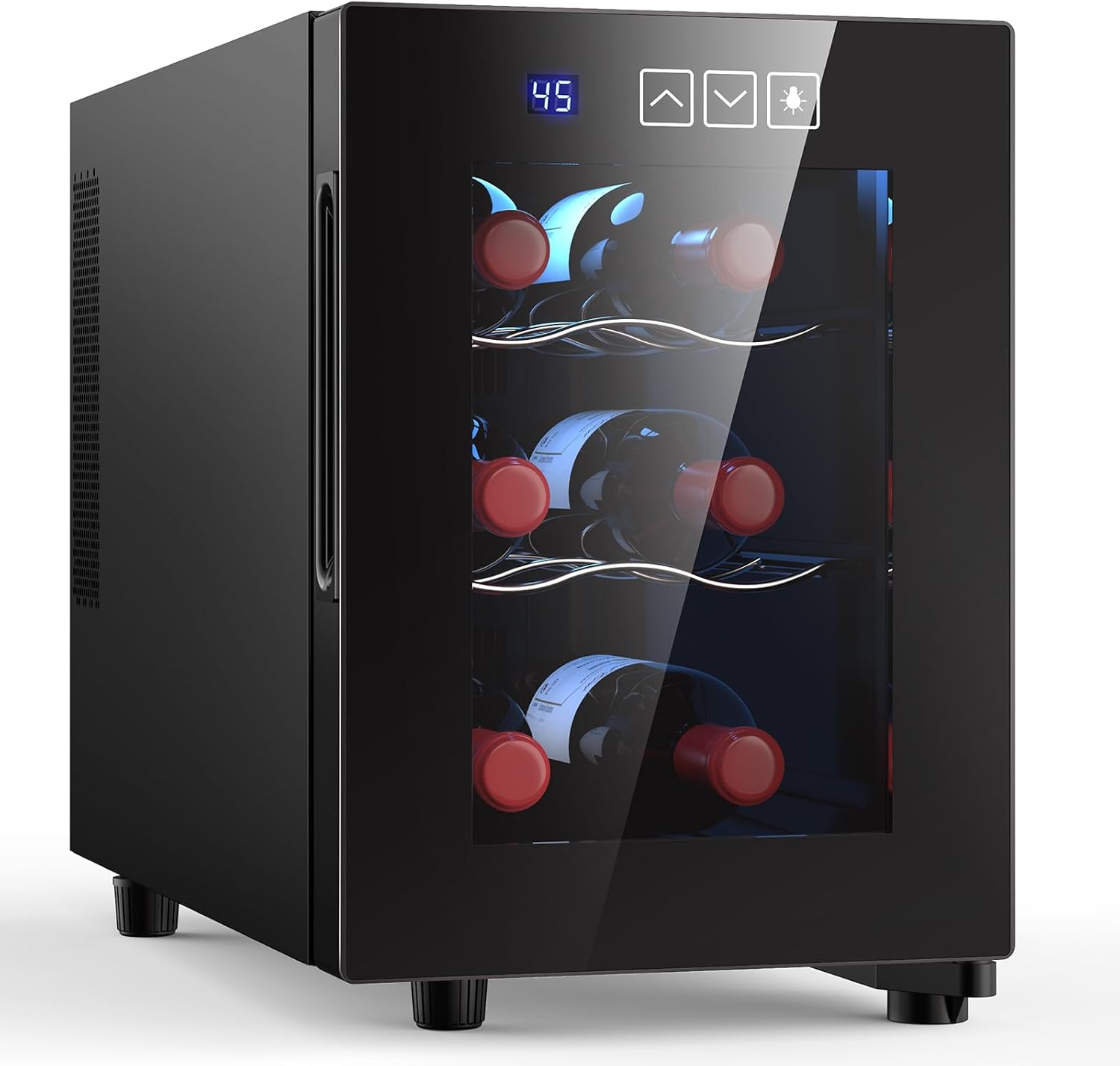 Mojgar 4457446 Cooler, 6 Bottles, Black