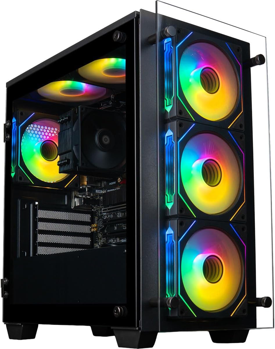Stratos Micro Desktop PC - AMD Ryzen 7 5700G, 16GB RAM, 256GB NVME SSD, WiFi, Windows 11 Pro - Home, Office, Student and Business Workstation - Assembled in the USA - 3yr Warranty