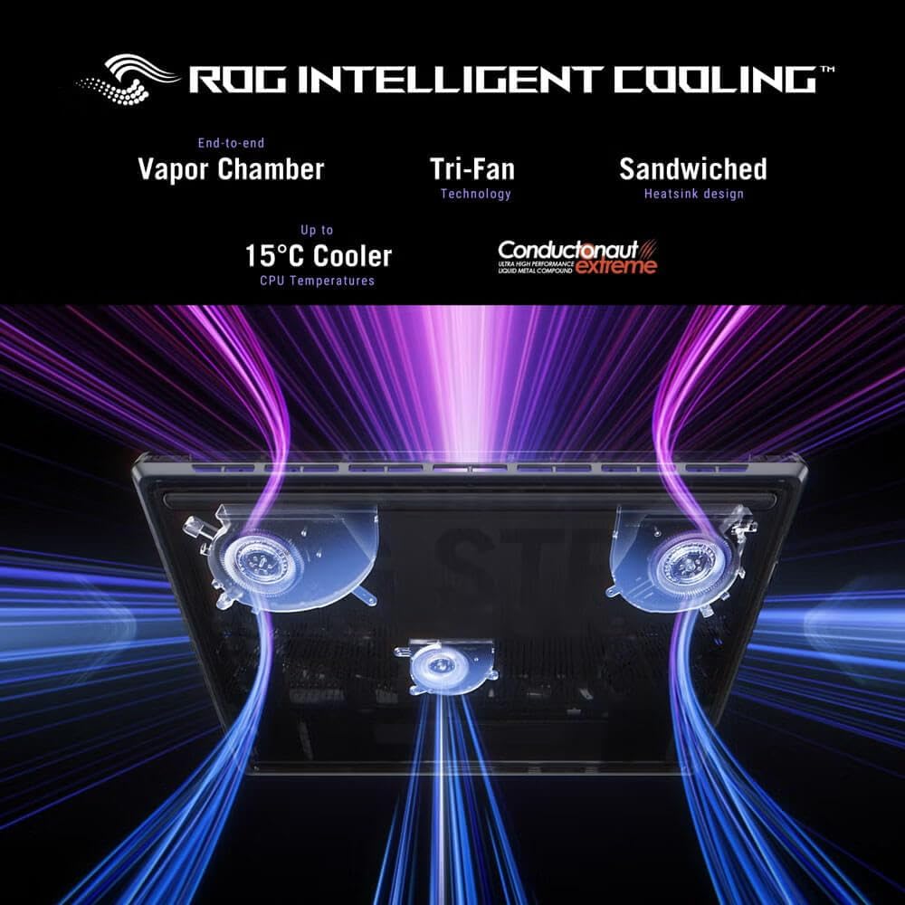ASUS ROG Strix G16 (2025) Gaming Laptop, 16' 16:10 FHD+ 165Hz/3ms Display, NVIDIA® GeForce RTX™ 5060 Laptop GPU, Intel® Core™ i9 Processor 14900HX, 16GB DDR5-5600, 1TB PCIe SSD, Wi-Fi 7, Win 11 Home