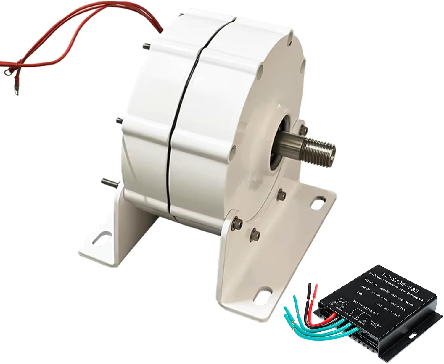 1000W-3000W Gearless Permanent Magnet Generator,12V 24V 48V 220V Low Speed AC Alternator Generators with Base Use for Wind Turbine Water Turbine,220v