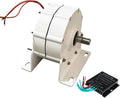 1000W-3000W Gearless Permanent Magnet Generator,12V 24V 48V 220V Low Speed AC Alternator Generators with Base Use for Wind Turbine Water Turbine,12v