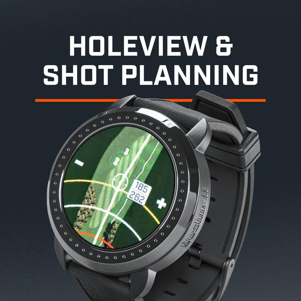 Bushnell Golf iON Elite GPS Smartwatch (Black) | 38,000 Courses, Slope Compensation, Hazard Info, Color Touchscreen, Distance Calculator, Magnet Mount, Scorekeeping | Signature Series Power Bundle