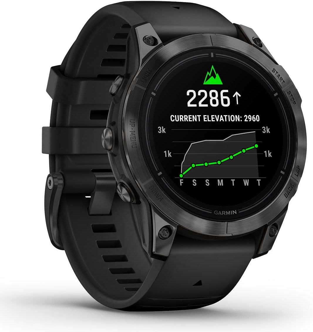 PlayBetter Garmin epix Pro (Gen 2) (Slate Gray/Black, 47mm) GPS Outdoor Watch Gift Box Bundle - AMOLED Display & Built-in Flashlight - Includes Screen Protectors, Wall Adapter & Case