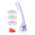 Billie Razors for Women Shave Kit – Women's Razor + 4 x 5-Blade Razor Refills + Magnetic Holder – DreamPop,(Pack of 12)