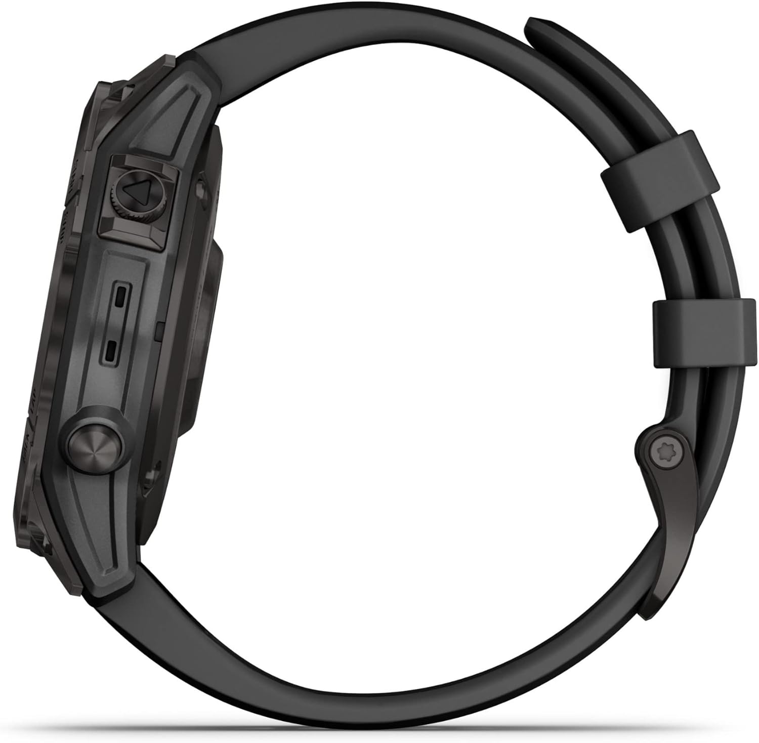Garmin 010-02540-34 Fenix 7 Sapphire Solar, Adventure smartwatch, Solar Charging Capabilities, Rugged Outdoor GPS Watch, Touchscreen, Health and Wellness Features, Black DLC Titanium with Black Band
