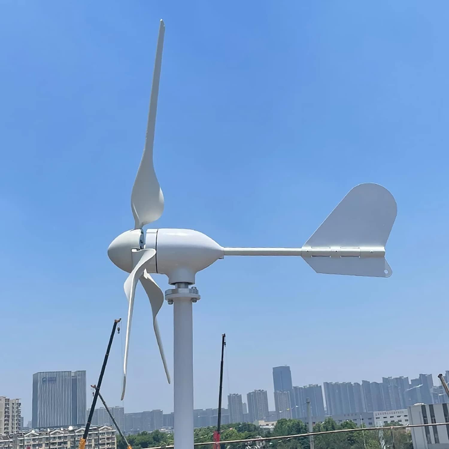 Wind Turbine 1000W 24V Horizontal Wind Generator Kits 3 Blades with MPPT Charge Controller Free Energy