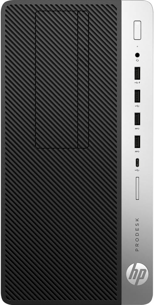 HP ProDesk 600 G3 MT Desktop PC Computer, Intel Pentium G4400 3.3GHz, 8GB DDR4 RAM, 256GB SSD, WiFi, BT, ProDesk Computer Tower Windows 11 Pro (Renewed)