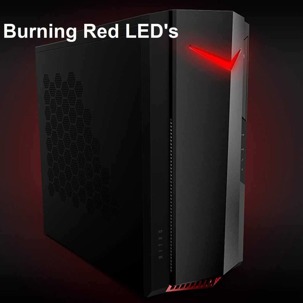acer Nitro 50 N50-640-UR13 Gaming Desktop | 12th Gen Intel Core i5-12400F 6-Core Processor | NVIDIA GeForce RTX 3050 | 16GB 3200MHz DDR4 | 512GB SSD | 1TB HDD | Intel Wi-Fi 6E AX211 | Windows 11 Home
