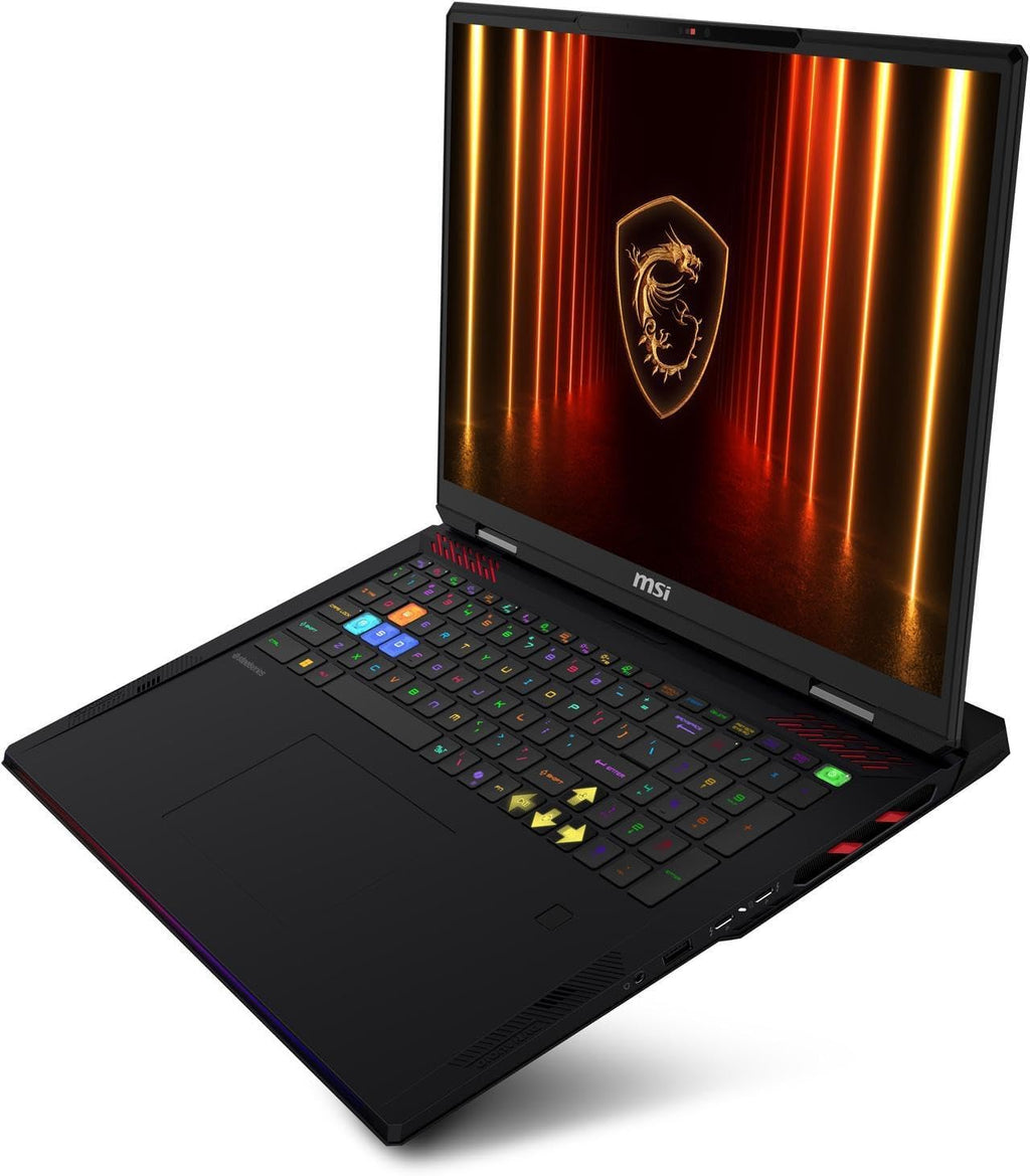 msi Raider 18 HX AI Gaming Laptop 18' 120Hz Mini LED 4K Display (Intel Ultra 9-285HX, GeForce RTX 5080, 64GB DDR5, 2x2TB SSD, Copilot, FP Reader, Thunderbolt 5, Win11Home) w/Dockztorm Hub