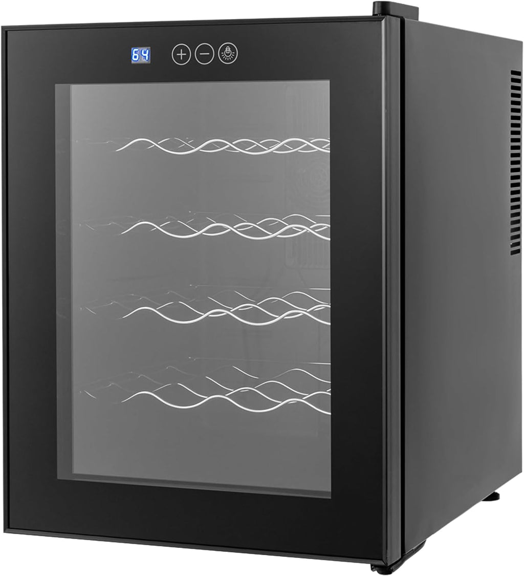 20 Bottle Wine Cooler Refrigerator, Mini Fridge Beverage Refigerator Small Wine fridge with Adjust Temperature, Under Counter Compact Wine Fridge for Bedroom Office Home Bar Dorm