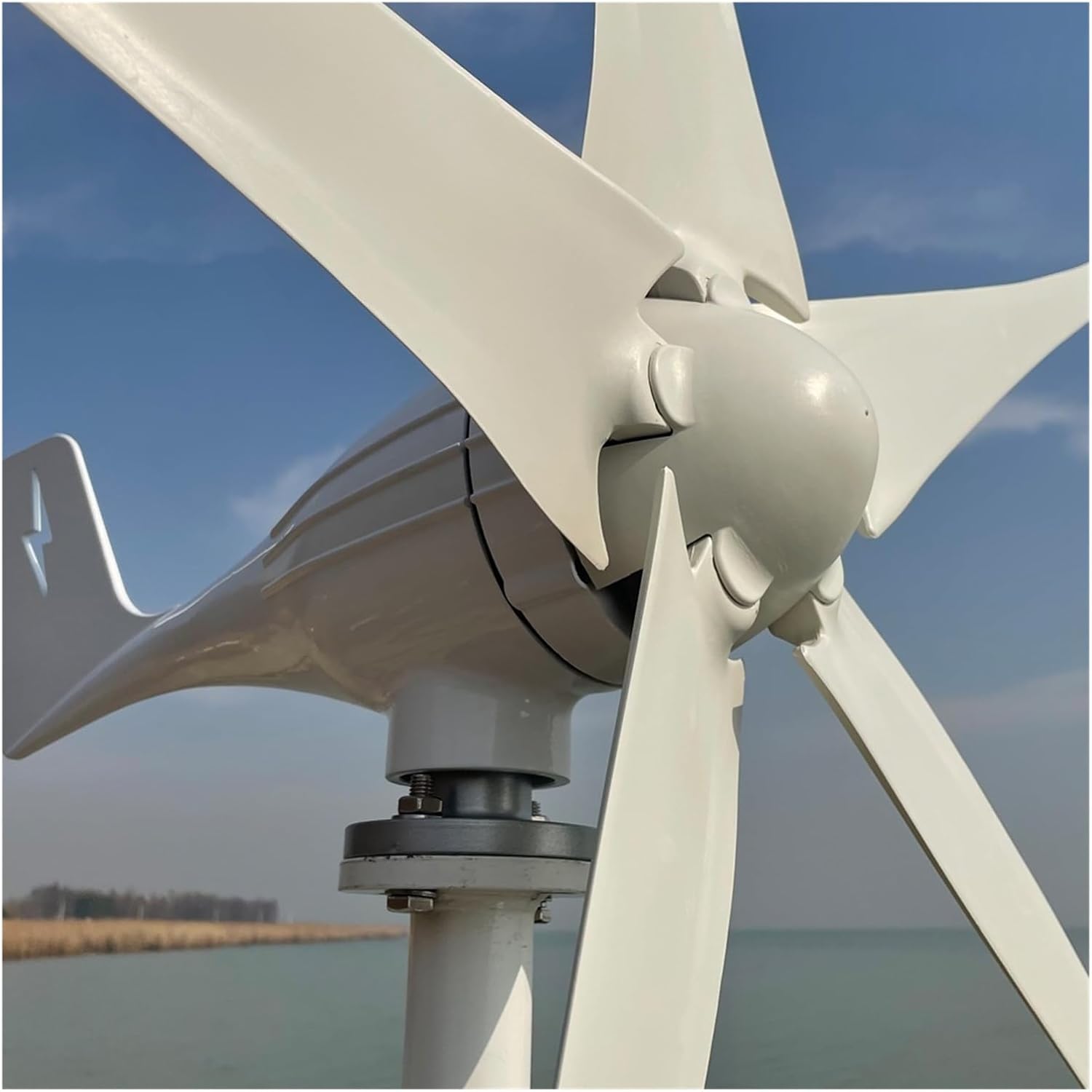 Wind Turbine Generator, The Horizontal Axis 3000W 3/5 s Windmill 12V 24V 48V Wind Power Small Wind Turbine Generator MPPT Controller For Home Use for Marine, RV, Home(Wind turbine only,12V)