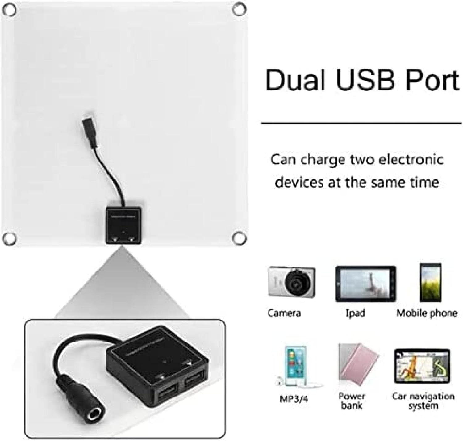 Solar Panel Kit,Solar Panel Foldable Solar Panel Solar Generator with USB Devices Controller Portable Solar Panel Charger for Travel Cam