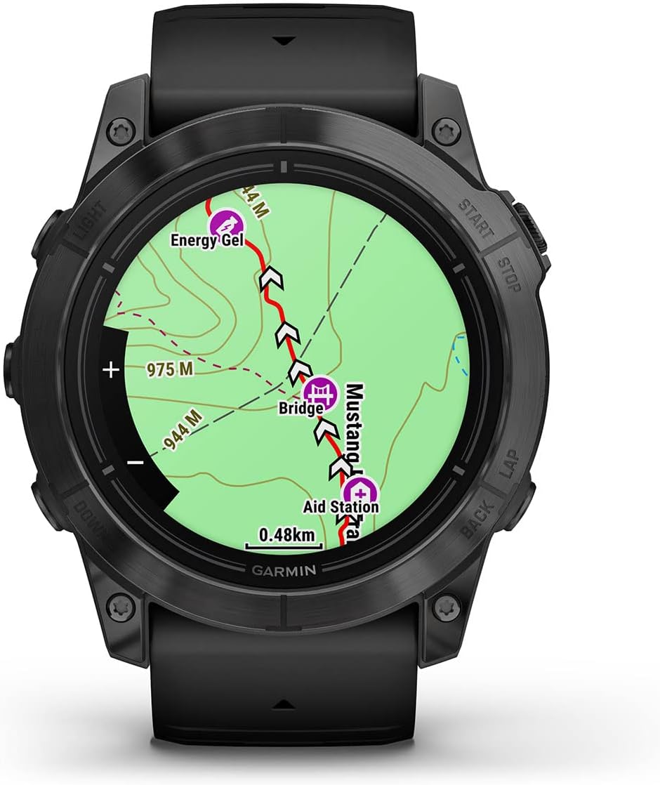 PlayBetter Garmin epix Pro (Gen 2) (Slate Gray/Black, 51mm) GPS Outdoor Watch Gift Box Bundle - AMOLED Display & Built-in Flashlight - includes Screen Protectors, Wall Adapter & Case